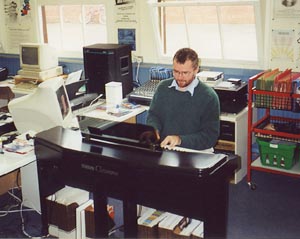 Photo of Peter at the piano